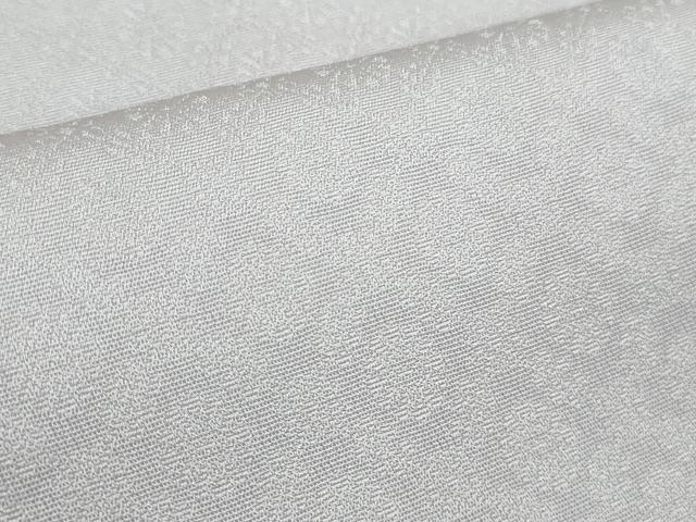 平和屋本店□極上 色無地 花菱地紋 白藤色 ロング丈 逸品 未使用