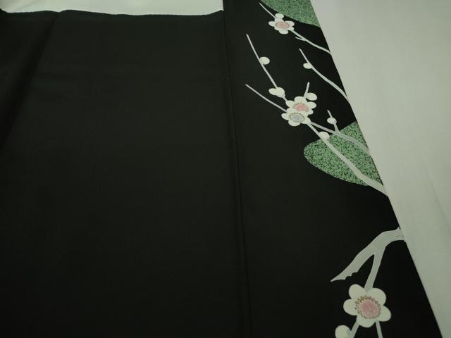 平和屋着物□極上 京友禅作家 山科春宣 黒留袖 鴛鴦梅菊