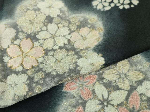 平和屋着物□極上 十日町 名門 滝泰謹製 訪問着 相良刺繍 駒刺繍