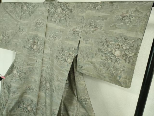 平和屋着物■極上　都喜ヱ門　本場大島紬　伝統の都古　草木づくし　藤絹織物謹製　証紙付き　逸品　未使用　DZAB1163kh5 平和屋着物□極上 都喜ヱ門 本場大島紬 伝統の都古 草木