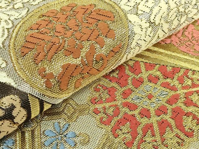 平和屋着物□極上 西陣 川島織物 六通柄 本袋帯 唐織 切嵌