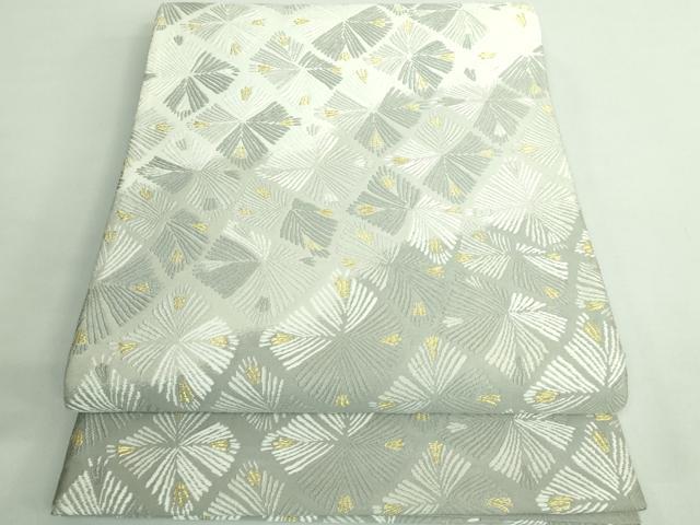平和屋着物●極上　六通柄袋帯　唐織　彩かすみ　紹巴織　金糸　逸品　DZAB1206kh5