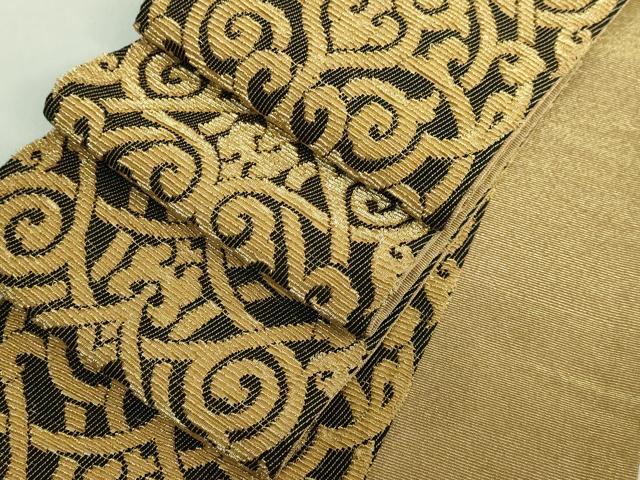 平和屋着物■極上　半幅帯　金華山織　吉祥文　金糸　逸品　DZAB1242kh5