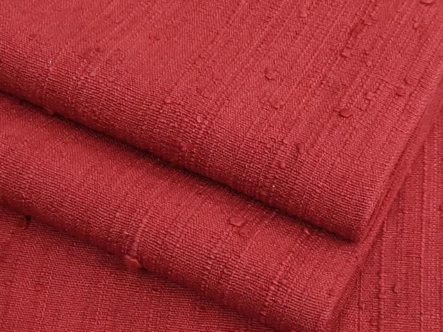 平和屋着物■極上　浦野理一　経節紬　九寸名古屋帯　茜色地　逸品　DZAB1266kh5 平和屋着物□極上 浦野理一 経節紬 九寸名古屋帯 茜色