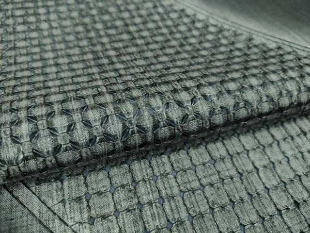 平和屋着物□極上 中国三大刺繍 スワトウ刺繍 汕頭刺繍 結城紬 訪問着