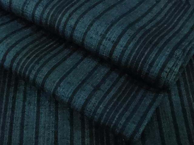 平和屋本店■極上　浦野理一　経節紬　単衣　間道　逸品　DZAB1383kh5