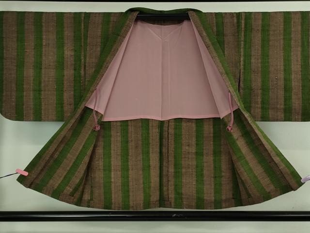 平和屋着物■極上　浦野理一　経節紬　羽織　羽織紐付き　逸品　DZAB1388kh5 平和屋着物□極上 浦野理一 経節紬 羽織 羽織紐付き 逸品 DZAB1388kh5