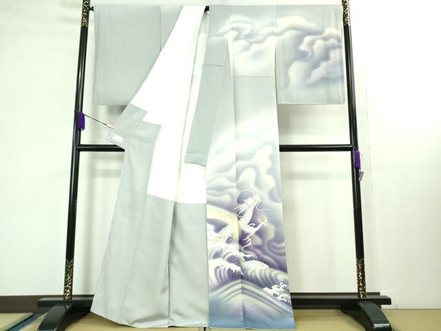 平和屋本店□極上 着物デザイナー 小川修平 和風音 訪問着 濡れ描き