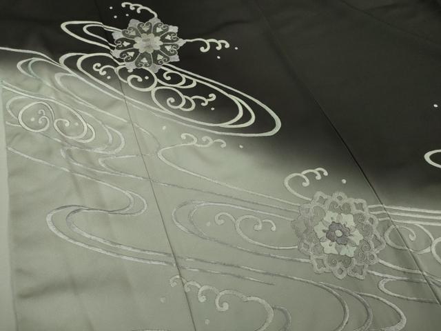 平和屋本店□極上 訪問着 刺繍 正倉院花文 暈し染め