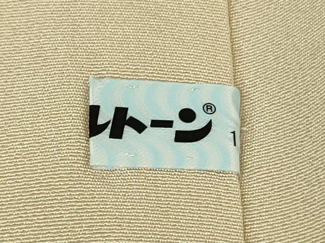 平和屋本店■極上　京都　染の聚楽 泰三　訪問着・長襦袢(無双仕立て)セット　刺繍　霞山花文　薄香色地　金糸　逸品　未使用　DZAB1420kh5_8