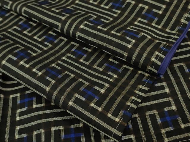 平和屋着物■希少　本場大島紬　龍郷絣　秋名バラ　逸品　未使用　DZAB1442kh5