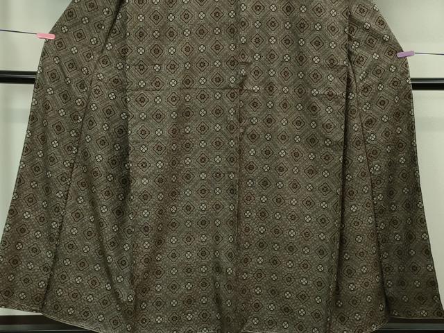 平和屋着物□希少 本場大島紬 龍郷絣 アンサンブル 羽織セット 逸品 未