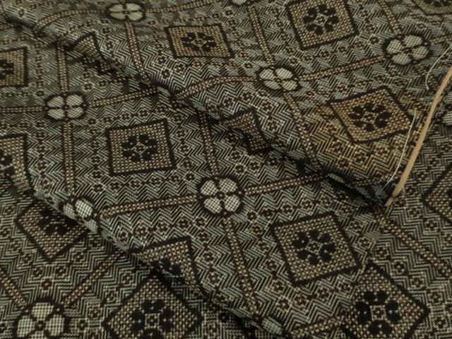 平和屋着物□希少 本場大島紬 龍郷絣 アンサンブル 羽織セット 逸品 未