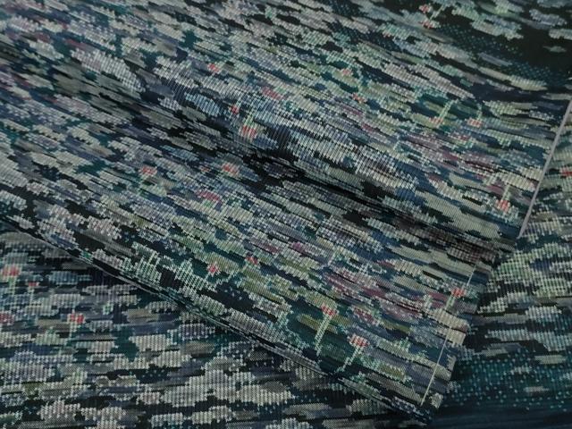 平和屋着物■極上　都喜ヱ門　本場大島紬　霞文　藤絹織物謹製　逸品　未使用　DZAB1447kh5