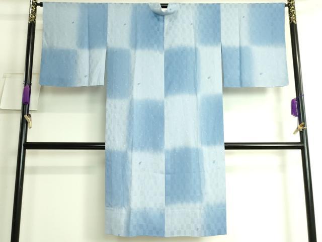 平和屋着物▽道中着　スリーシーズン　春夏秋　塵除け　留紺色　さが美扱い　ロング丈　正絹　逸品　AABF9206jh 平和屋着物▽道中着 スリーシーズン 春夏秋 塵除け 留紺色 さが美