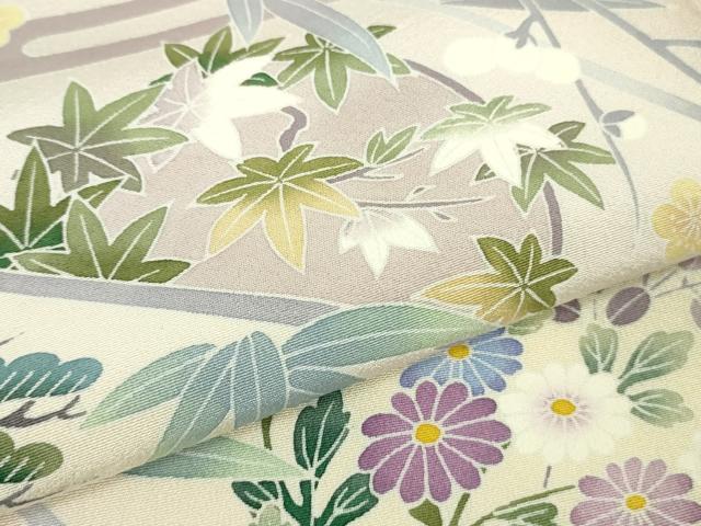 平和屋本店■極上　訪問着　友禅　作家物　春水　松竹梅　暈し染め　やまと誂製　逸品　未使用　DZAB1630kh5 平和屋本店□極上 訪問着 友禅 作家物 春水 松竹梅 暈し染め やまと