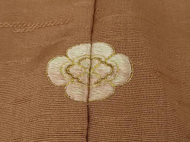 平和屋本店■極上　創業460年・千總　訪問着　刺繍　手描き　松竹梅　土器色地　金彩　逸品　DZAB1634kh5_8