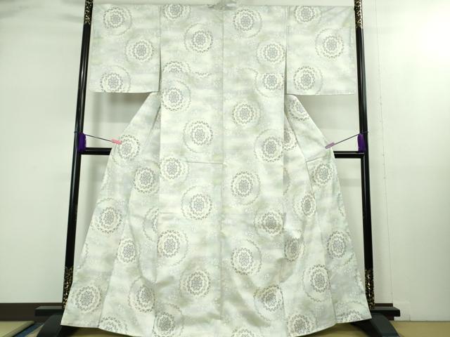 平和屋本店■極上　本場大島紬　白大島　9マルキ　正倉院文様　逸品　未使用　DZAB1659kh5