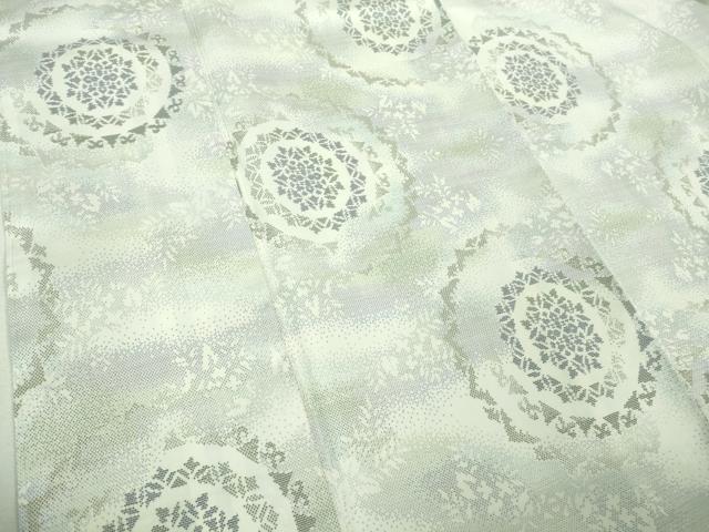 平和屋本店□極上 本場大島紬 白大島 9マルキ 正倉院文様 逸品