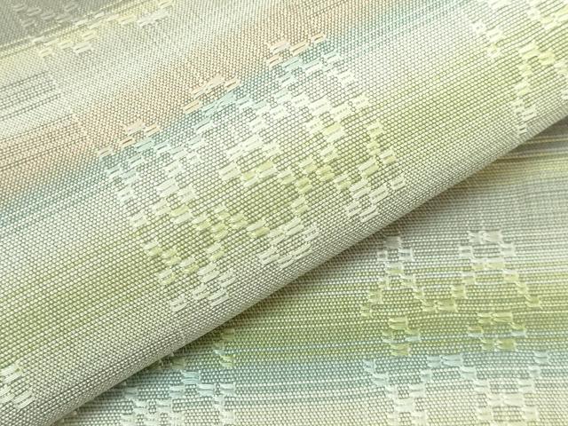 平和屋本店○希少 沖縄県最高級織物 夏物 首里花倉織 首里織 花織・絽