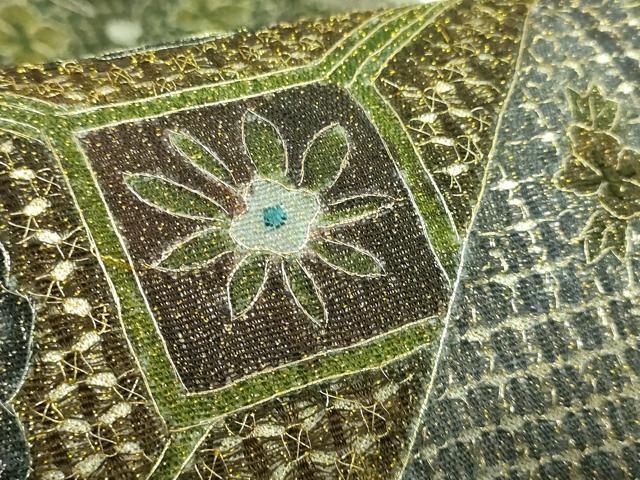 平和屋本店○極上 中国三大刺繍 スワトウ刺繍 汕頭刺繍 総刺繍 全通柄 