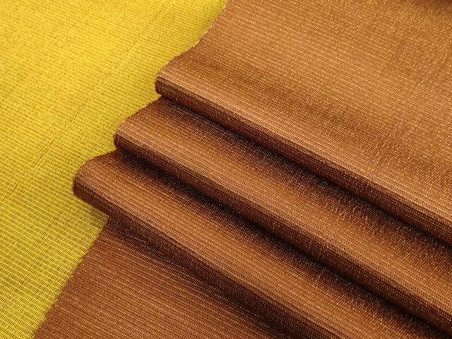 平和屋着物●極上　本場黄八丈　紬　八寸名古屋帯　一重帯　逸品　DZAB1804kh6