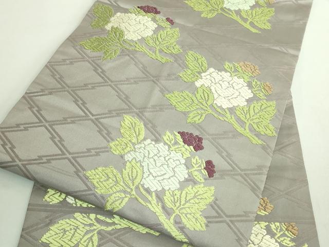 平和屋着物●極上　西陣　川島織物　九寸名古屋帯　唐織　枝花文　逸品　DZAB1814kh6_5