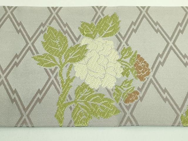平和屋着物●極上　西陣　川島織物　九寸名古屋帯　唐織　枝花文　逸品　DZAB1814kh6_7