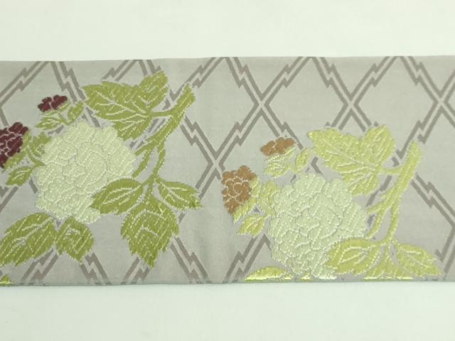 平和屋着物●極上　西陣　川島織物　九寸名古屋帯　唐織　枝花文　逸品　DZAB1814kh6_8