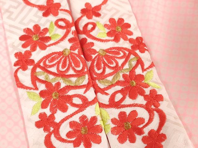 平和屋本店[]極上　七五三　女の子　7歳　祝着・襦袢(単衣・半衿刺繍)・袋帯　3点セット　舞蝶毬文　金彩　逸品　DZAB1855kh6_6