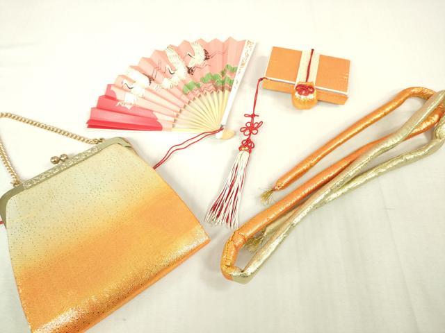 平和屋本店[]極上　七五三　女の子　3歳　祝着・襦袢(半衿刺繍)・袋帯・小物セット　飛鶴松花文　鬼しぼ縮緬　逸品　DZAB1856kh6_7