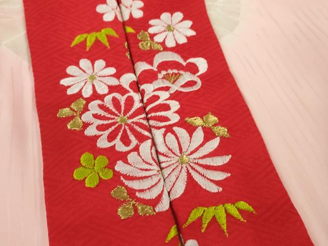平和屋本店[]極上　七五三　女の子　7歳　祝着・襦袢(袷・半衿刺繍)セット　毬　暈し染め　逸品　DZAB1858kh6_7