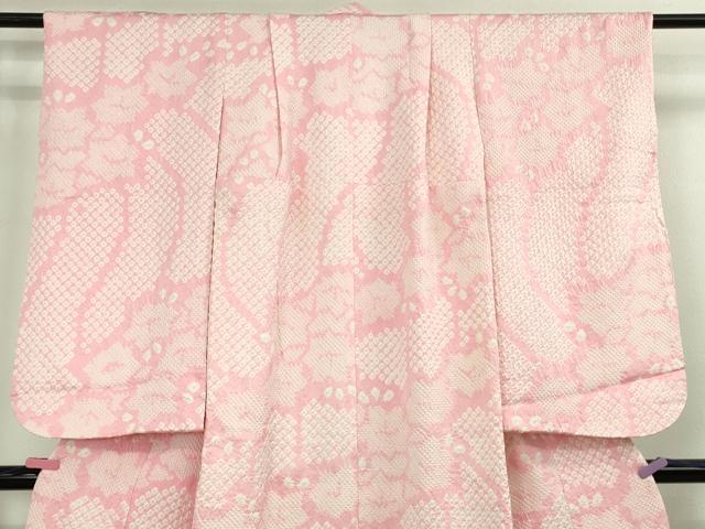 平和屋本店[]極上　七五三　女の子　7歳　祝着　絞り　舞花文　逸品　DZAB1859kh6_2