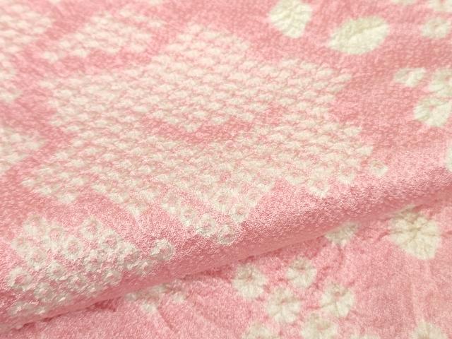 平和屋本店[]極上　七五三　女の子　7歳　祝着　絞り　舞花文　逸品　DZAB1859kh6_4