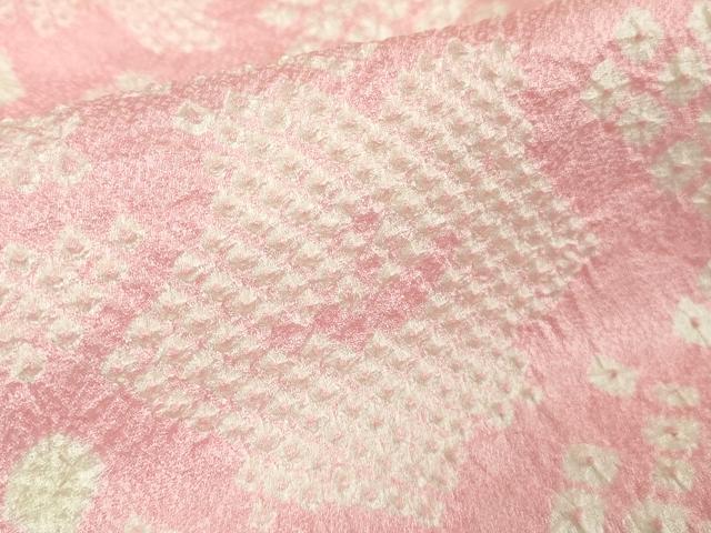 平和屋本店[]極上　七五三　女の子　7歳　祝着　絞り　舞花文　逸品　DZAB1859kh6_5