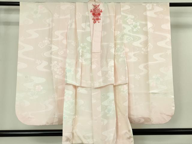 平和屋本店[]極上　七五三　女の子　7歳　祝着・襦袢(無双仕立て・半衿刺繍)セット　駒刺繍　花毬文　金彩　逸品　DZAB1864kh6_5