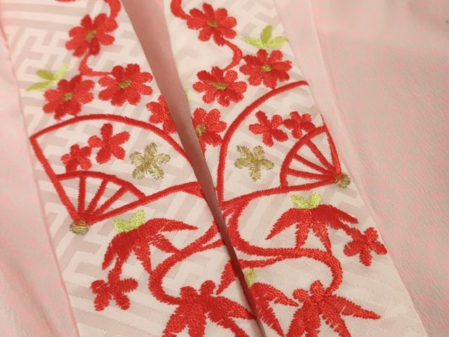 平和屋本店[]極上　七五三　女の子　7歳　祝着・襦袢(単衣・半衿刺繍)セット　花毬文　暈し染め　金彩　逸品　DZAB1865kh6_8