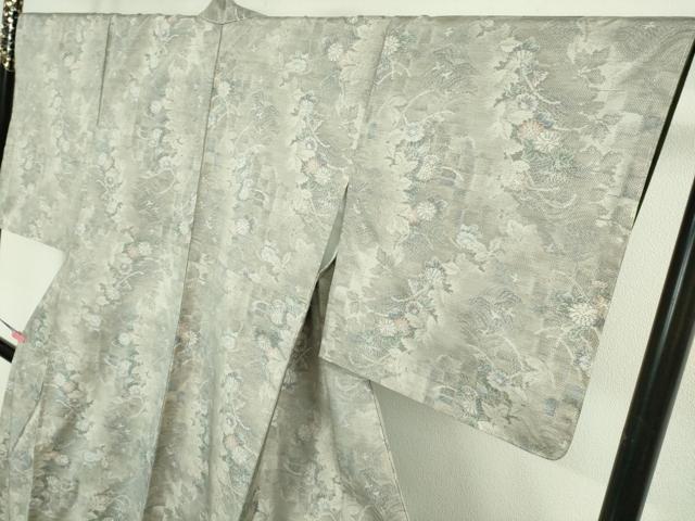 平和屋着物●極上　都喜ヱ門　本場大島紬　白大島　藤白泥　光彩の響き　藤絹織物謹製　やまと誂製　証紙付き　逸品　未使用　DZAB1965kh6_3
