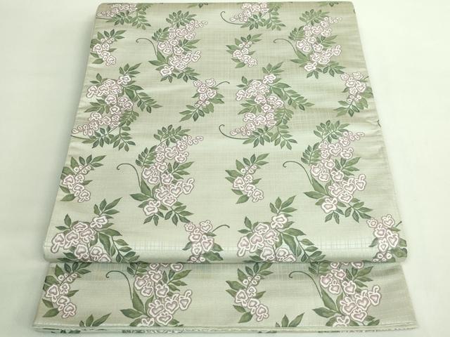 平和屋本店●極上　西陣　木野織物　菱屋善兵衛謹製　六通柄袋帯　舞花文　逸品　DZAB2077kh6