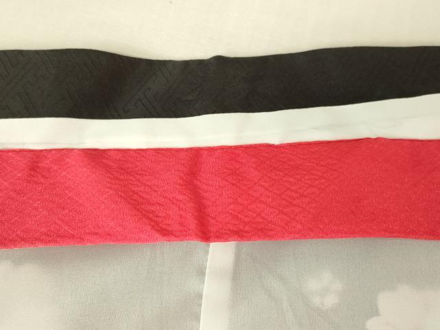 平和屋本店[]極上　七五三　女の子　7歳　祝着・襦袢セット　花毬文　黒地　暈し染め　金彩　逸品　新品　DZAB2186kh6_7