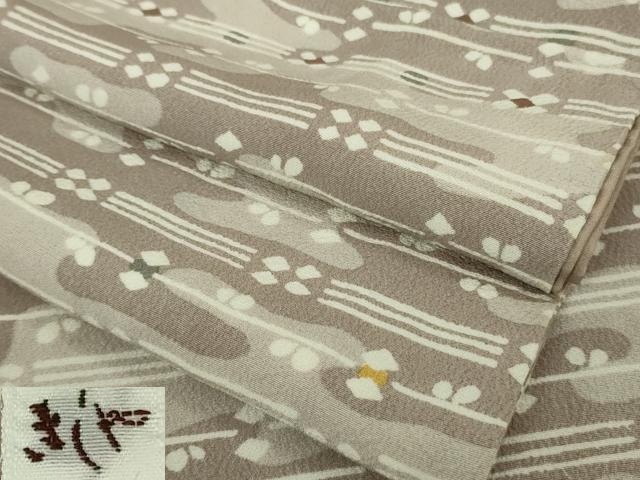 平和屋本店●極上　銀座きしや　小紋　霞文　逸品　DZAB2214kh6