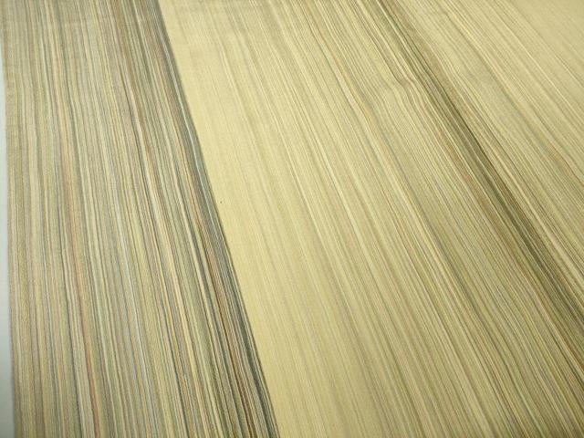 平和屋本店▽極上 男性 本塩沢 やまだ織 200色 単衣 阿部芳子