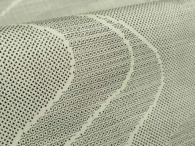 平和屋本店▽極上 本場大島紬 白大島紬 桑原織物 二代目 桑原啓之介 単衣 9マルキ 160亀甲　白絣　畑中別誂　証紙付き　逸品　DZAB2256kh6