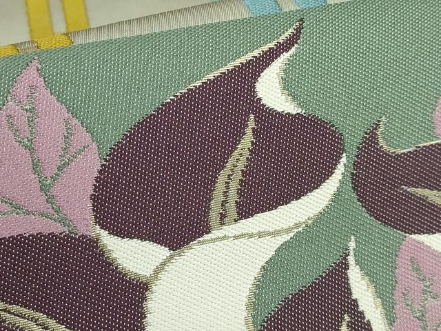 平和屋着物●極上　世界的人形師　辻村寿三郎　ジュサブロー　六通柄袋帯　カラー　金糸　逸品　DZAB2312kh6_3