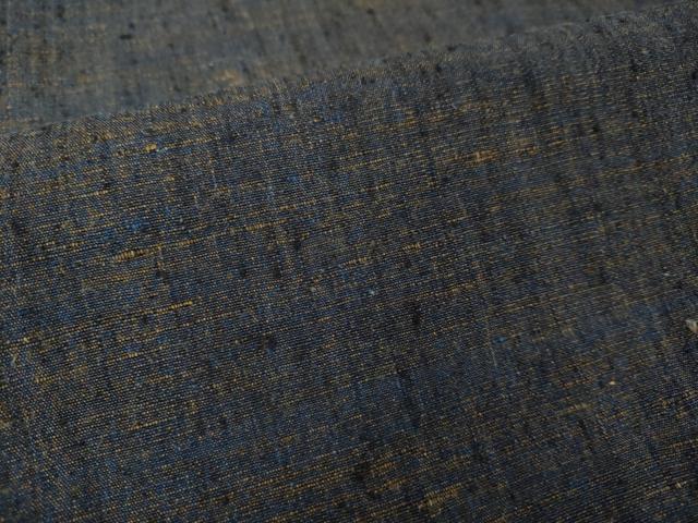 平和屋着物○極上 男性 紬 アンサンブル 濃藍色 逸品 DZAB2702kh6 平和