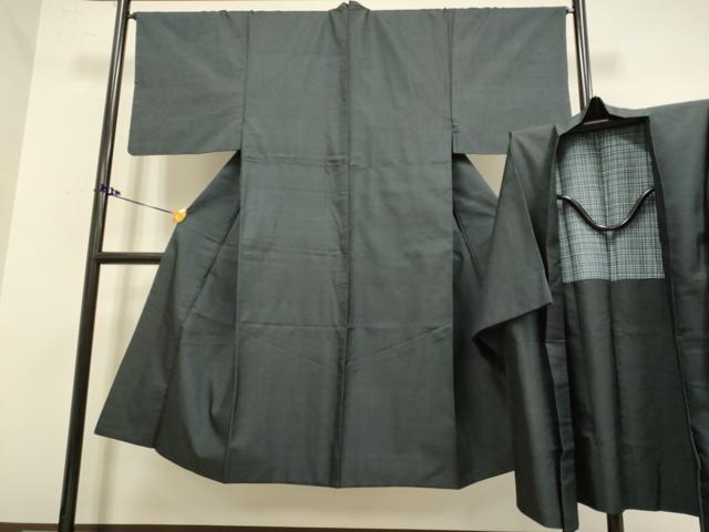 平和屋着物■極上　男性　本場大島紬　アンサンブル　長羽織　100亀甲　総詰め　逸品　DZAB2725kh6 13,650円