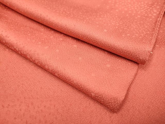 平和屋着物●極上　色無地　霞地紋　紅海老茶色　逸品　DZAB2727kh6