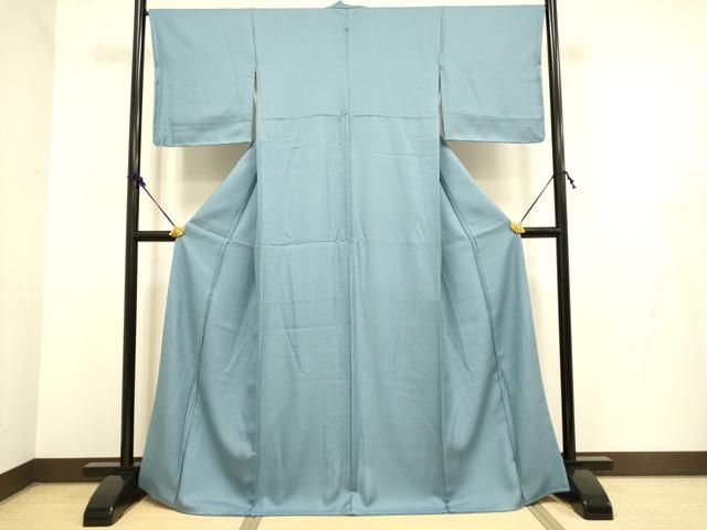 平和屋着物●極上　色無地　鉄御納戸色　逸品　未使用　DZAB2734kh6_1