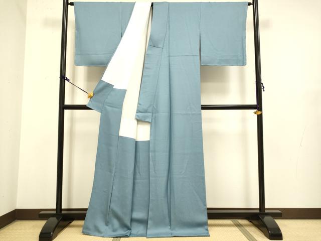 平和屋着物●極上　色無地　鉄御納戸色　逸品　未使用　DZAB2734kh6_2