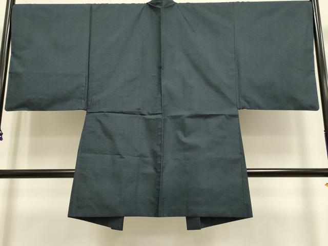 平和屋着物□極上 男性 本場大島紬 アンサンブル 長羽織 100亀甲 総
